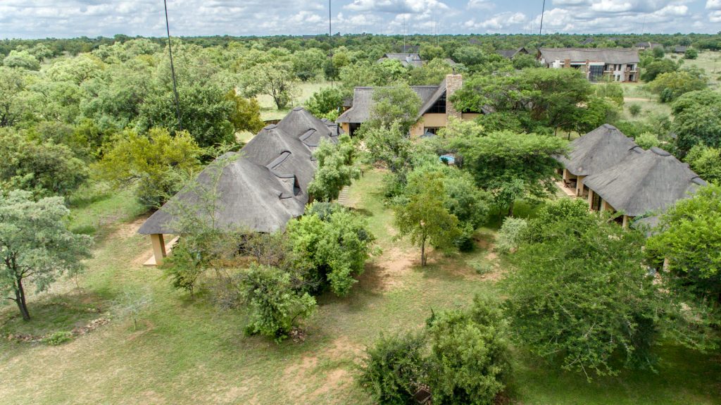 The golfers lodge 167 from an arial view during the summer time